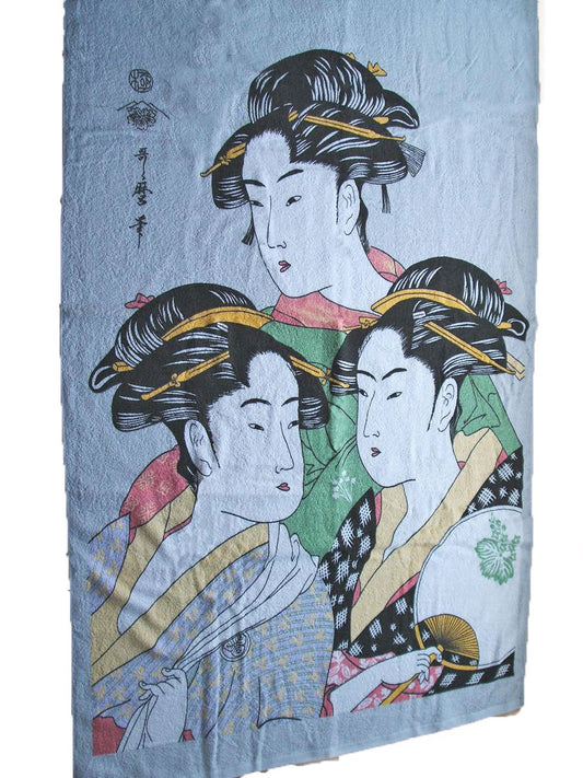 Japanese Pattern Bath Towel - Sanbijin - Made in Japan