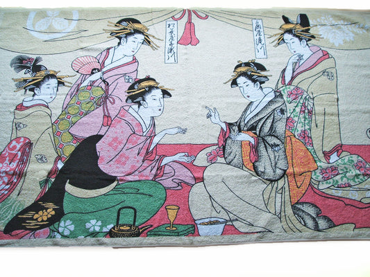 Japanese Pattern Bath Towel - Ogiya - Made in Japan